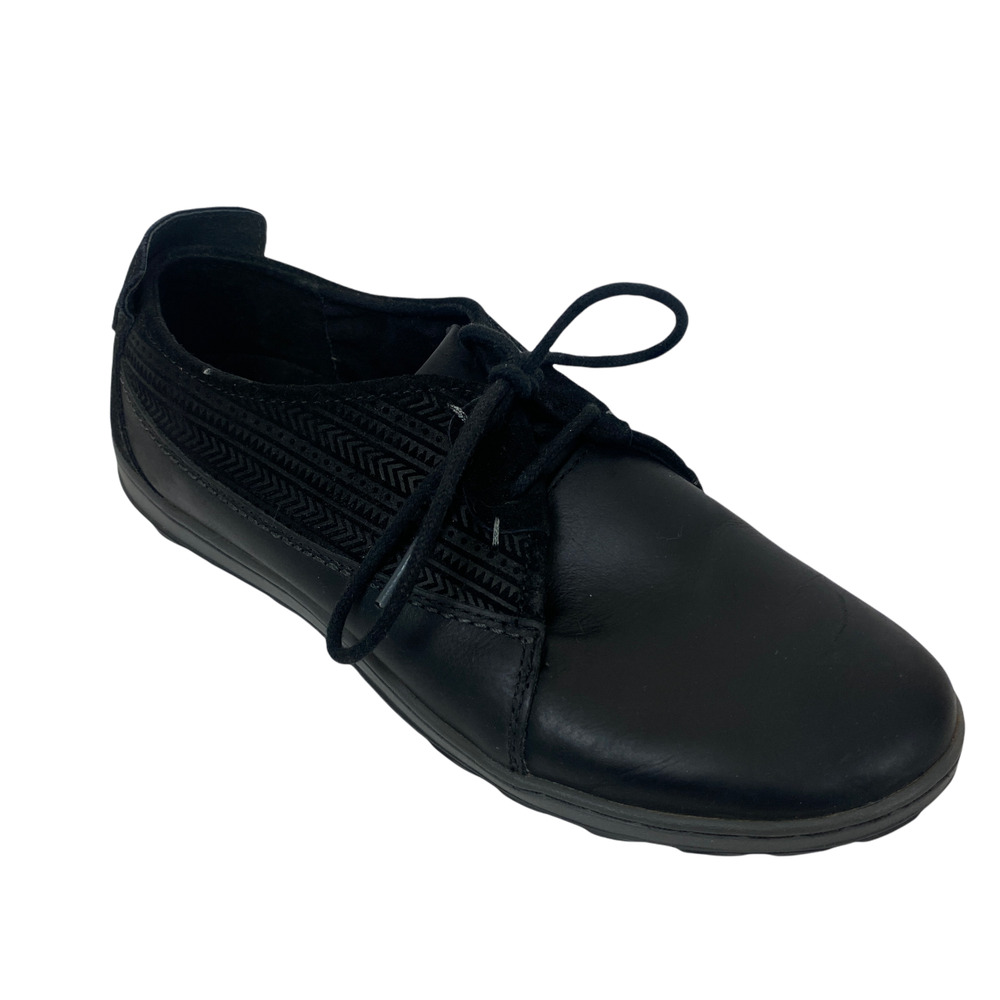 Merrell 8.5 Move Ashland Mid Cut Shoes Womens Black Leather Lace‎ Up Sneakers